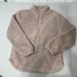 GAP Sherpa Quarter Zip Large Tall